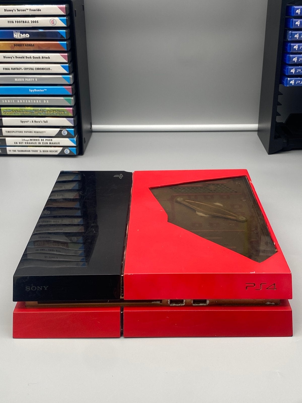 PlayStation 4 500GB Console Custom Red Edition - PS4, Ophalen of Verzenden, Sony Interactive Entertainment, Zonder controller