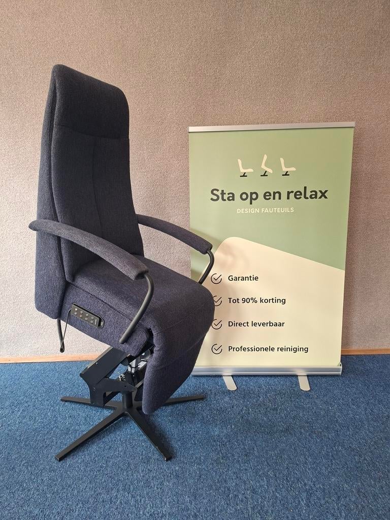 Sta op relax fauteuil Prominent C102 ZGAN extra luxe op accu, Minder dan 75 cm, Hoofdstraat 60 Schijndel, Ophalen of Verzenden