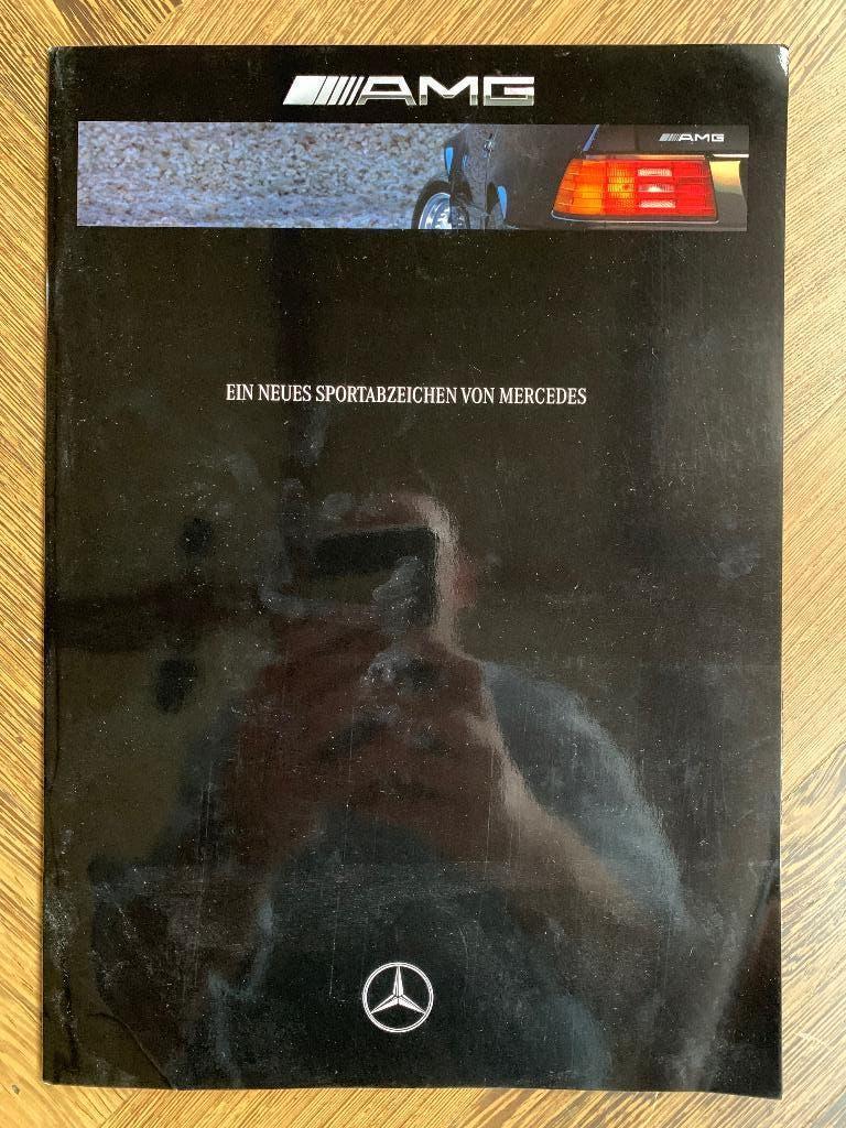 Folder, brochure Mercedes-Benz AMG 1992 Duitstalig, Zo goed als nieuw, Mercedes-Benz, Mercedes, Ophalen of Verzenden