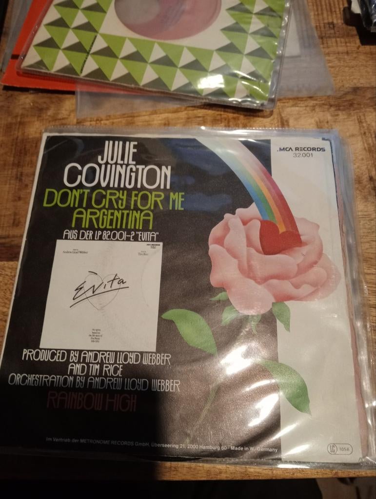 Julie covington - dont cry for me agrentiba, Ophalen of Verzenden, Zo goed als nieuw, Pop