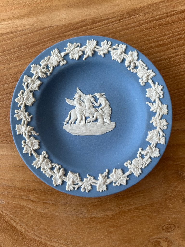 Wedgewood blauw rond schaaltje, Ophalen of Verzenden