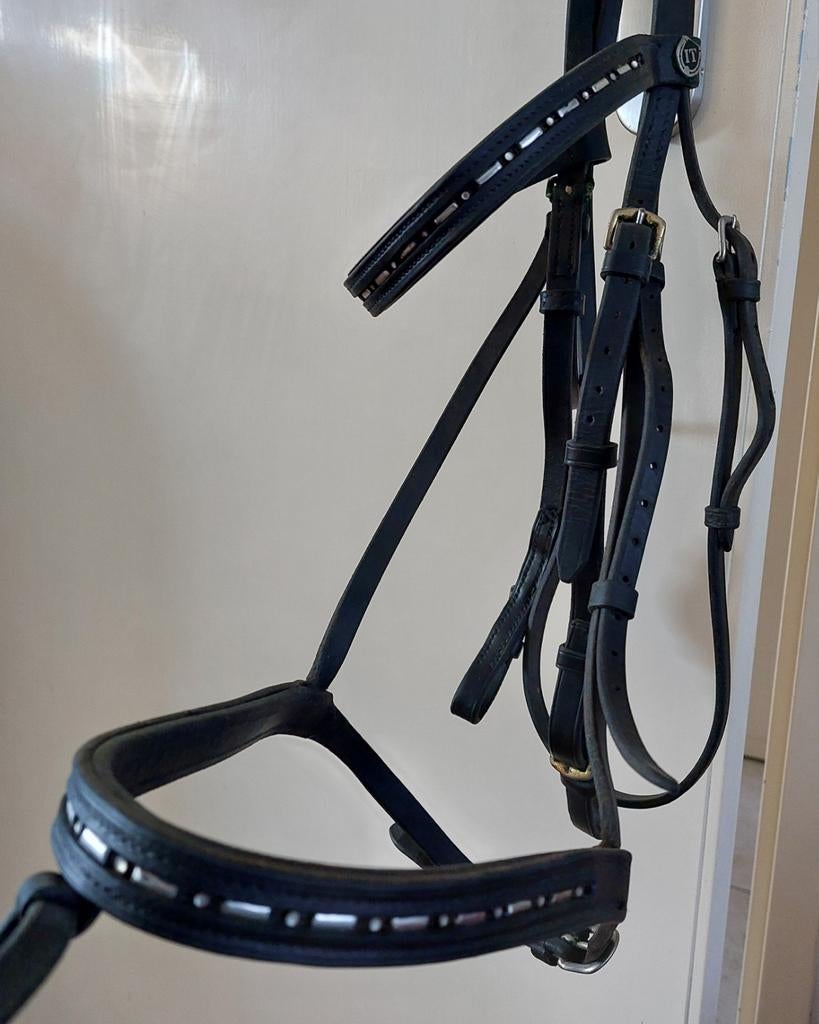 Leren hoofdstel maat full, voor groot paardenhoofd., Ophalen of Verzenden, Dressuur