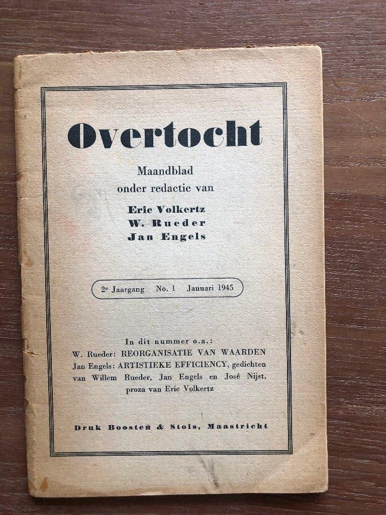 Januari 1945 Bevrijd Zuid-Limburg. 'Overtocht' , maandblad, Boeken, Verzenden, Overige onderwerpen, Tweede Wereldoorlog, Gelezen