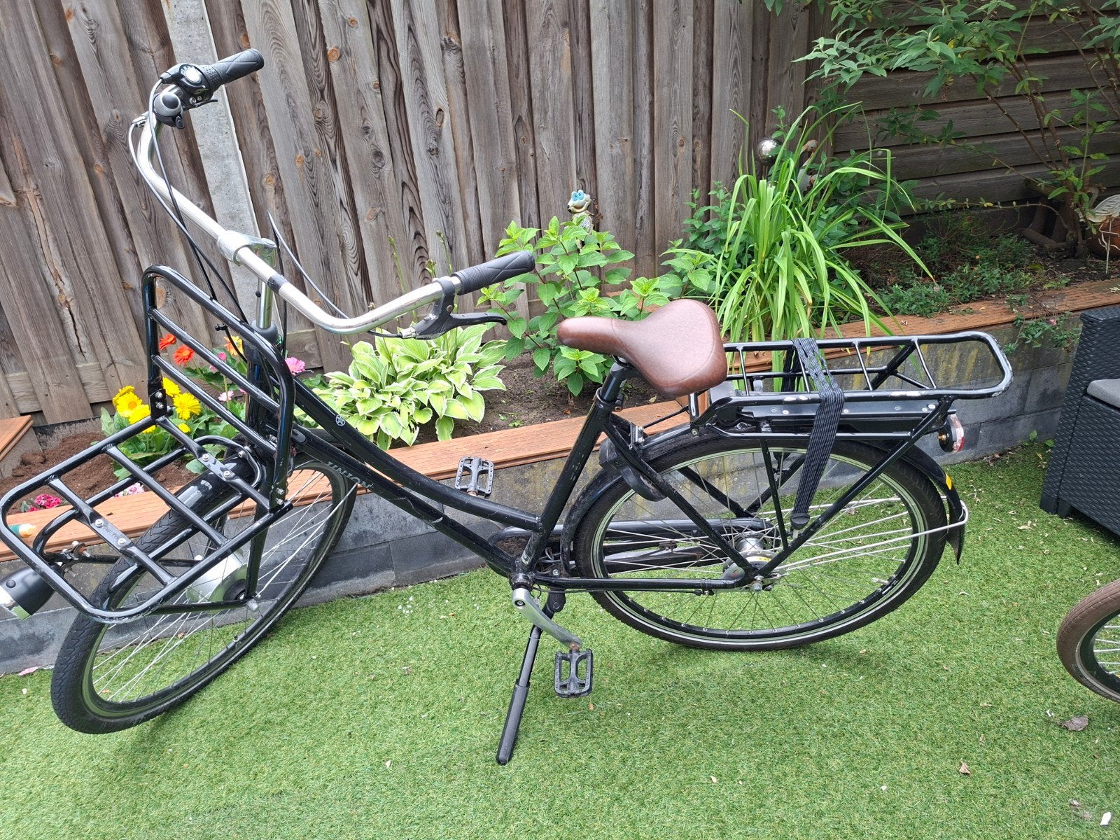 Zwarte Union elektrische stadsfiets zonder accu, Ophalen, Gebruikt