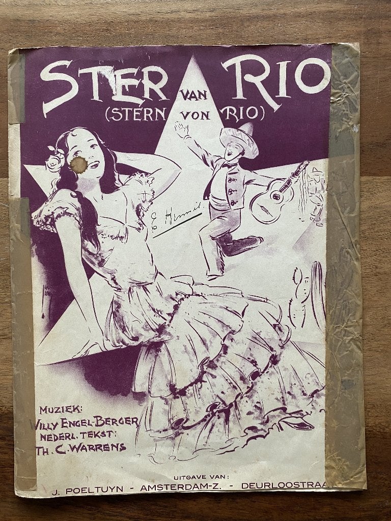 Ster van Rio (Stern von Rio) Willy Engel-Berger, Piano, Gebruikt, Ophalen of Verzenden, Artiest of Componist