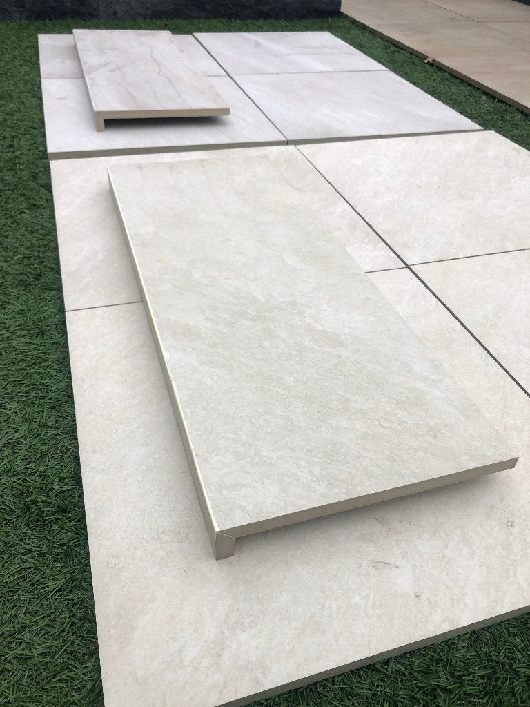 keramische terrastegels met bijpassende zwembadranden, Keramiek, Nieuw, Ophalen of Verzenden, 10 m² of meer