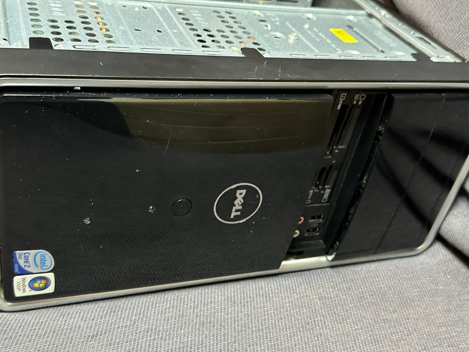 GRATIS Oude Dell Inspiron desktop pc, Computers en Software, Desktop Pc's, Ophalen, Intel Core 2 Duo, 0 GB, Niet werkend