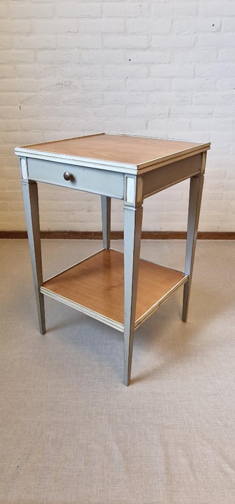 Vintage halkastje - lamptafel - bijzettafel, Ophalen
