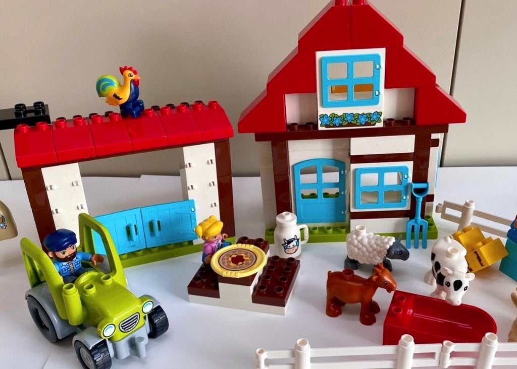 Lego Duplo boerderij, Ophalen of Verzenden, Zo goed als nieuw, Compleet, Duplo