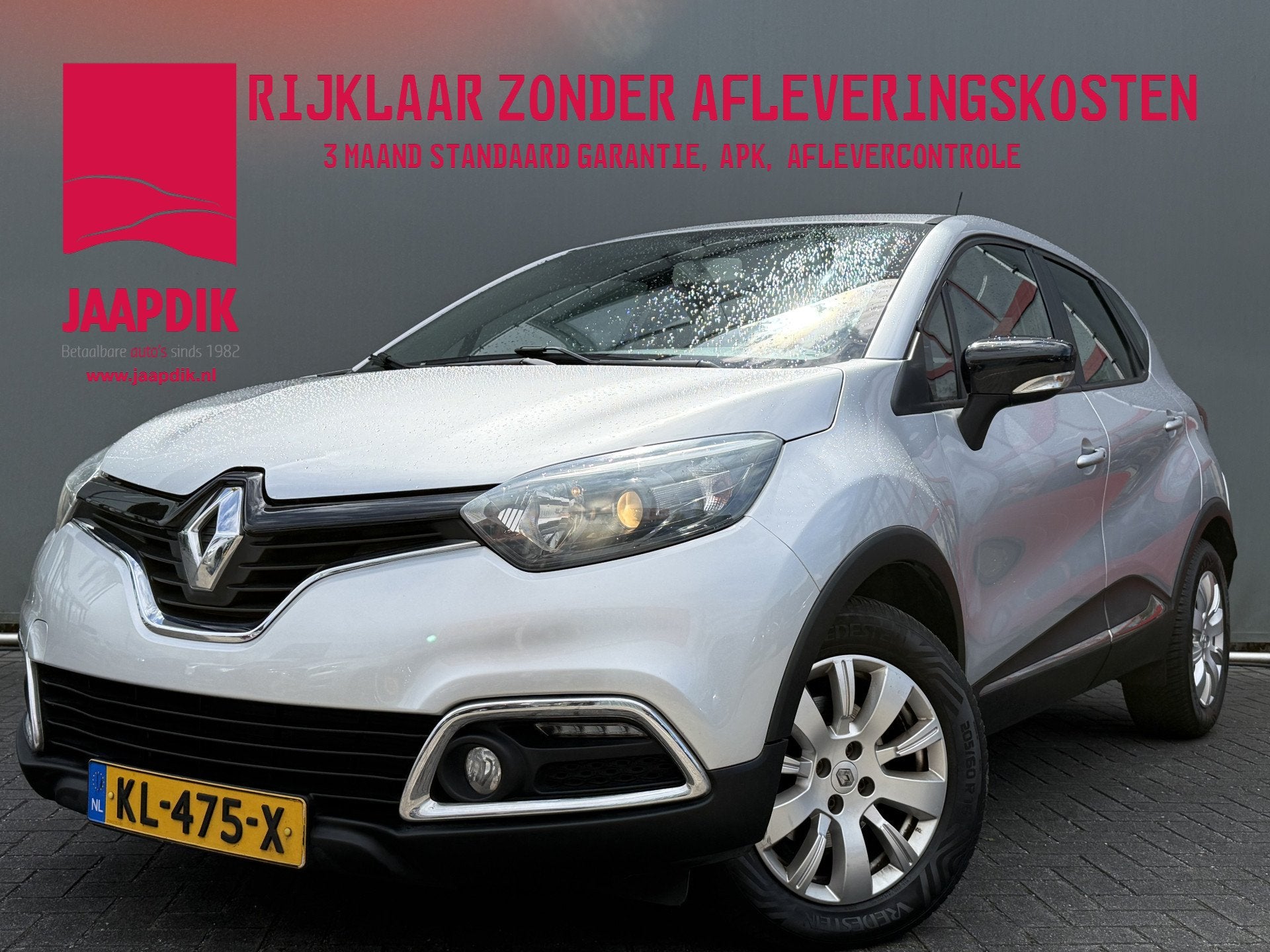 Renault Captur BWJ 2015 1.5 90 PK dCi Expression STOELVERW., Auto's, Voorwielaandrijving, Euro 5, Zwart, 4 cilinders