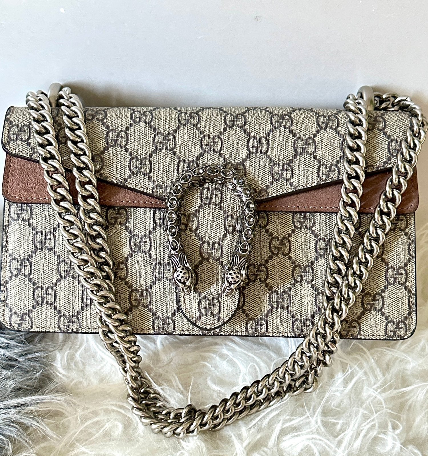 GUCCI TAS, Ophalen of Verzenden, Nieuw, Beige, Schoudertasje