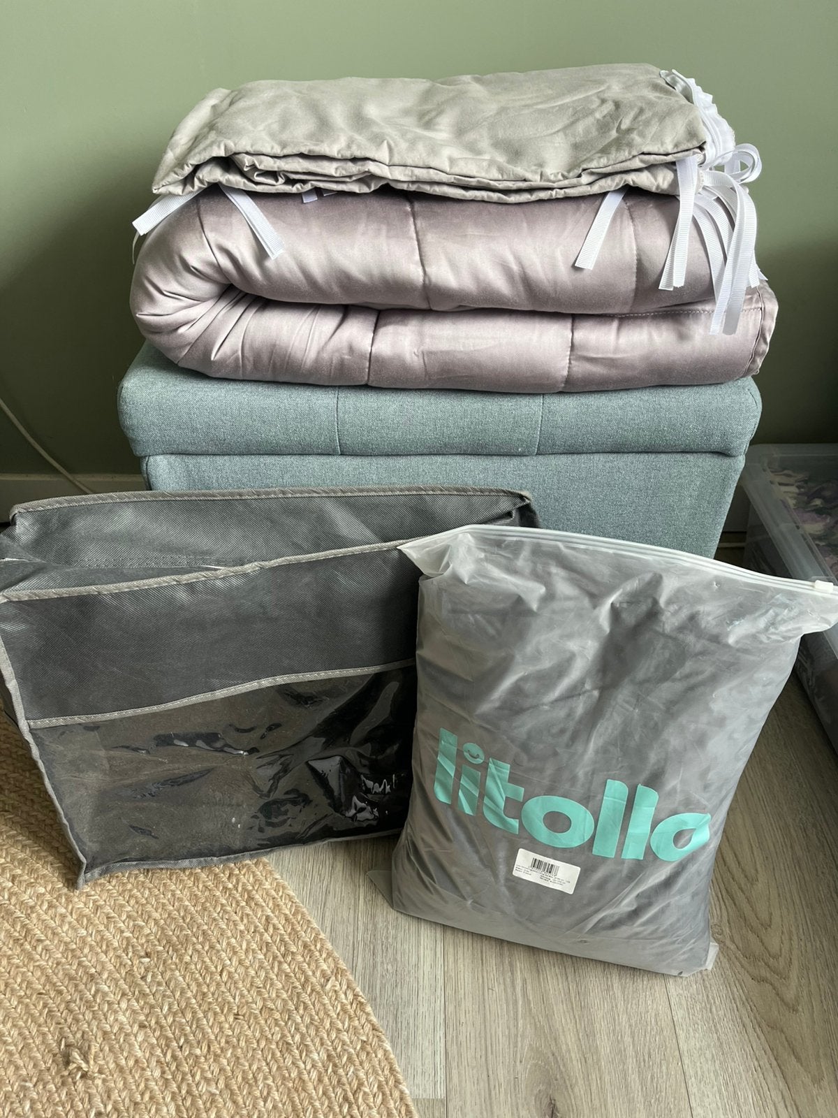 Zeer complete verwaringsdeken set 8kg Litollo, Ophalen, Overige maten, Overige typen, Zo goed als nieuw