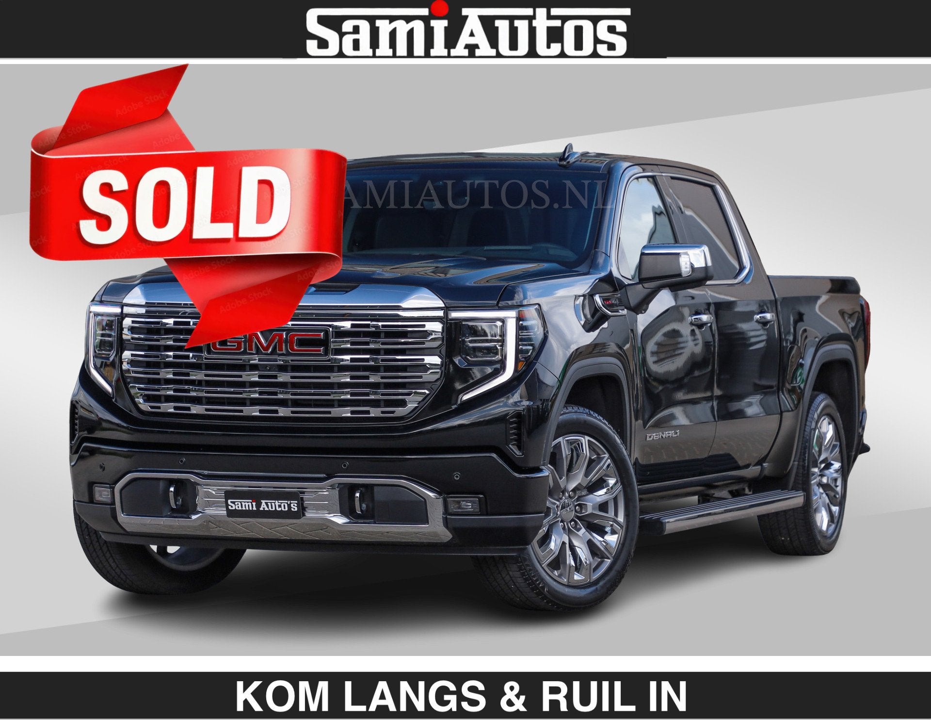 GMC Sierra DENALI | All-In Prijs | 6,2 V8 Full Option €799, Auto's, Automaat, Dealer onderhouden, Adaptive Cruise Control, Met garantie (alle)