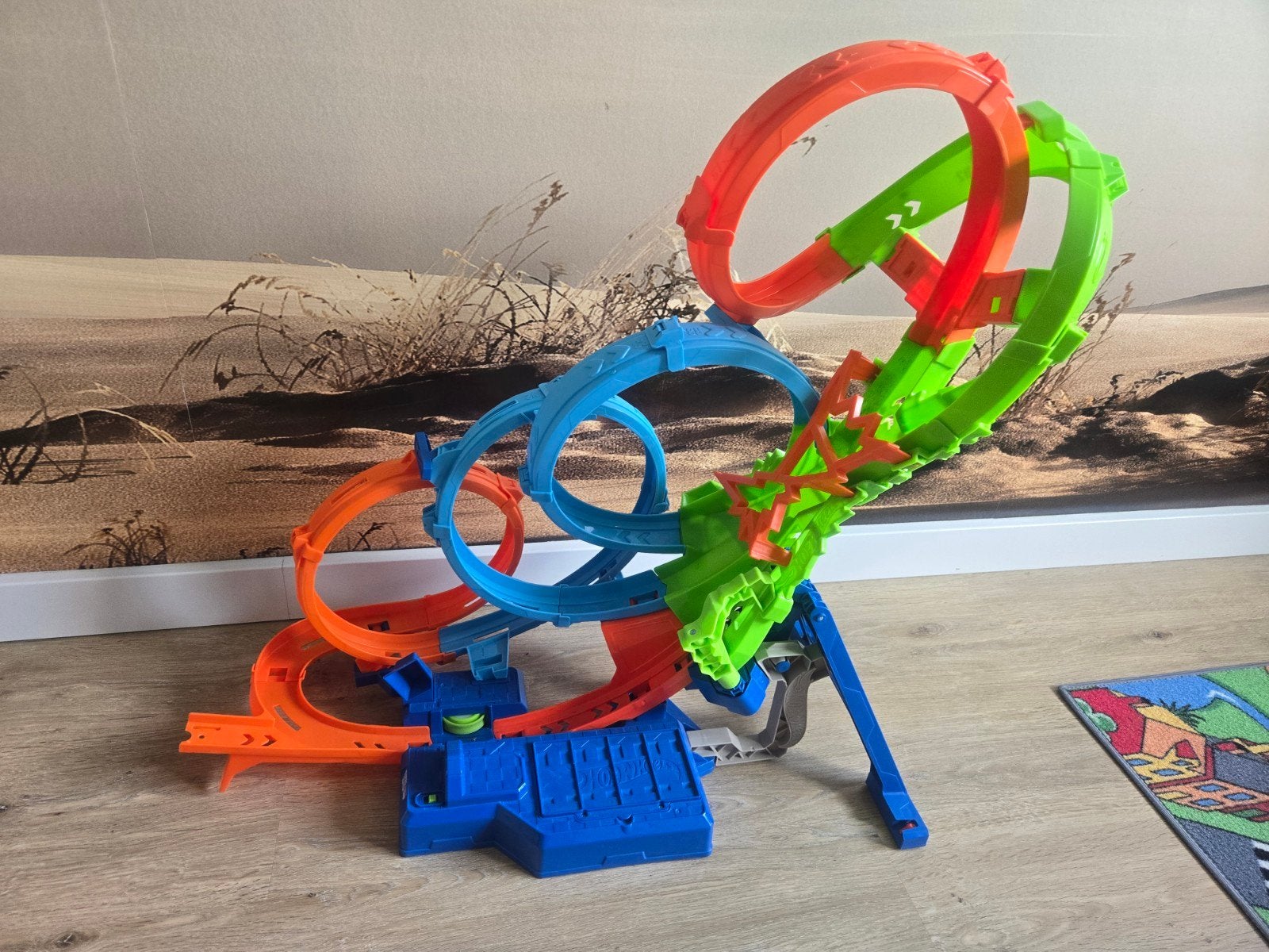 Hot Wheels Elektrische Racebaan met Looping en Booster, Ophalen, Gebruikt