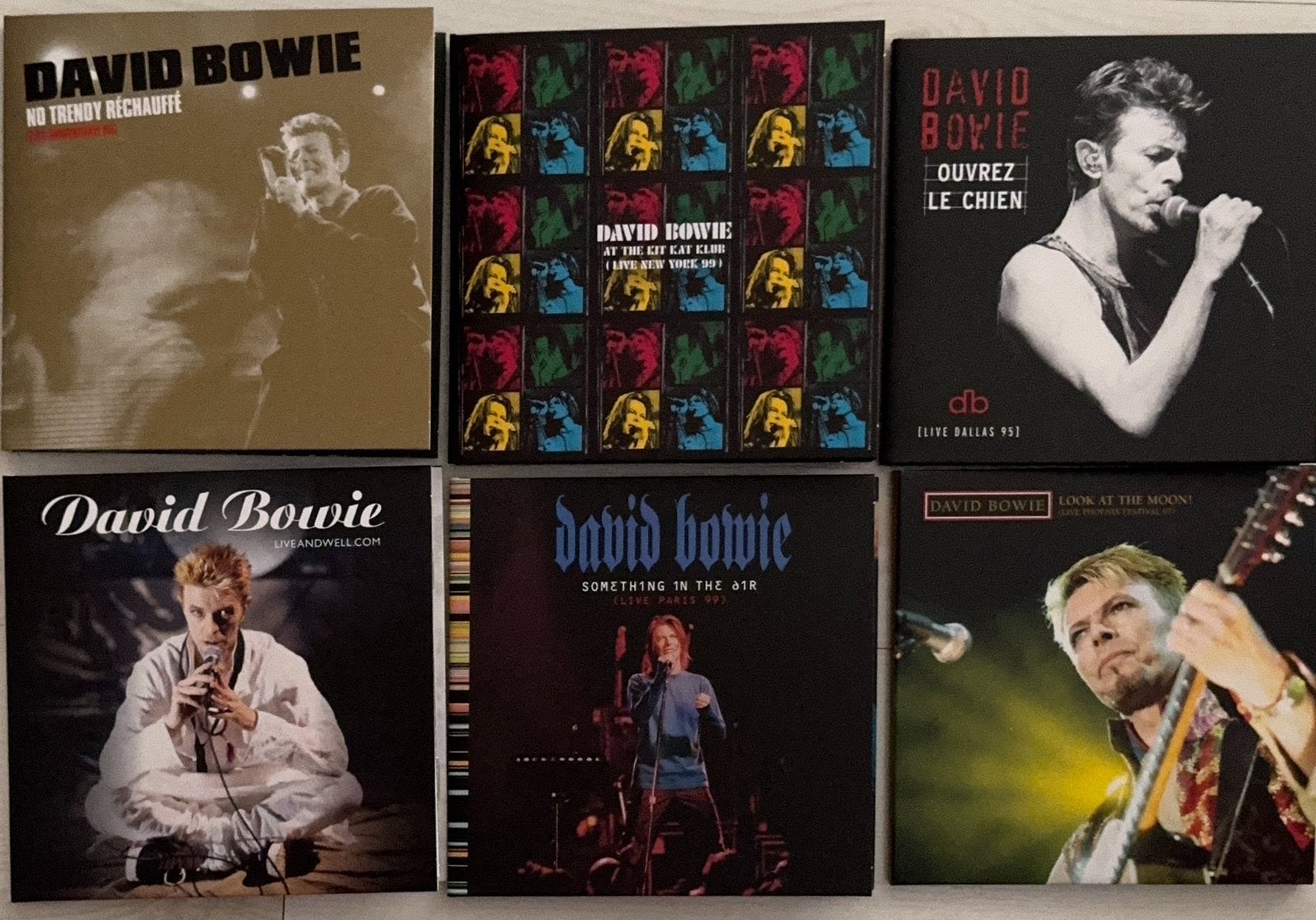 DAVID BOWIE, 6 Live cd’s zeer zeldzaam, fanclub releases, Speciale editie, Zo goed als nieuw, Live-album, Verzenden