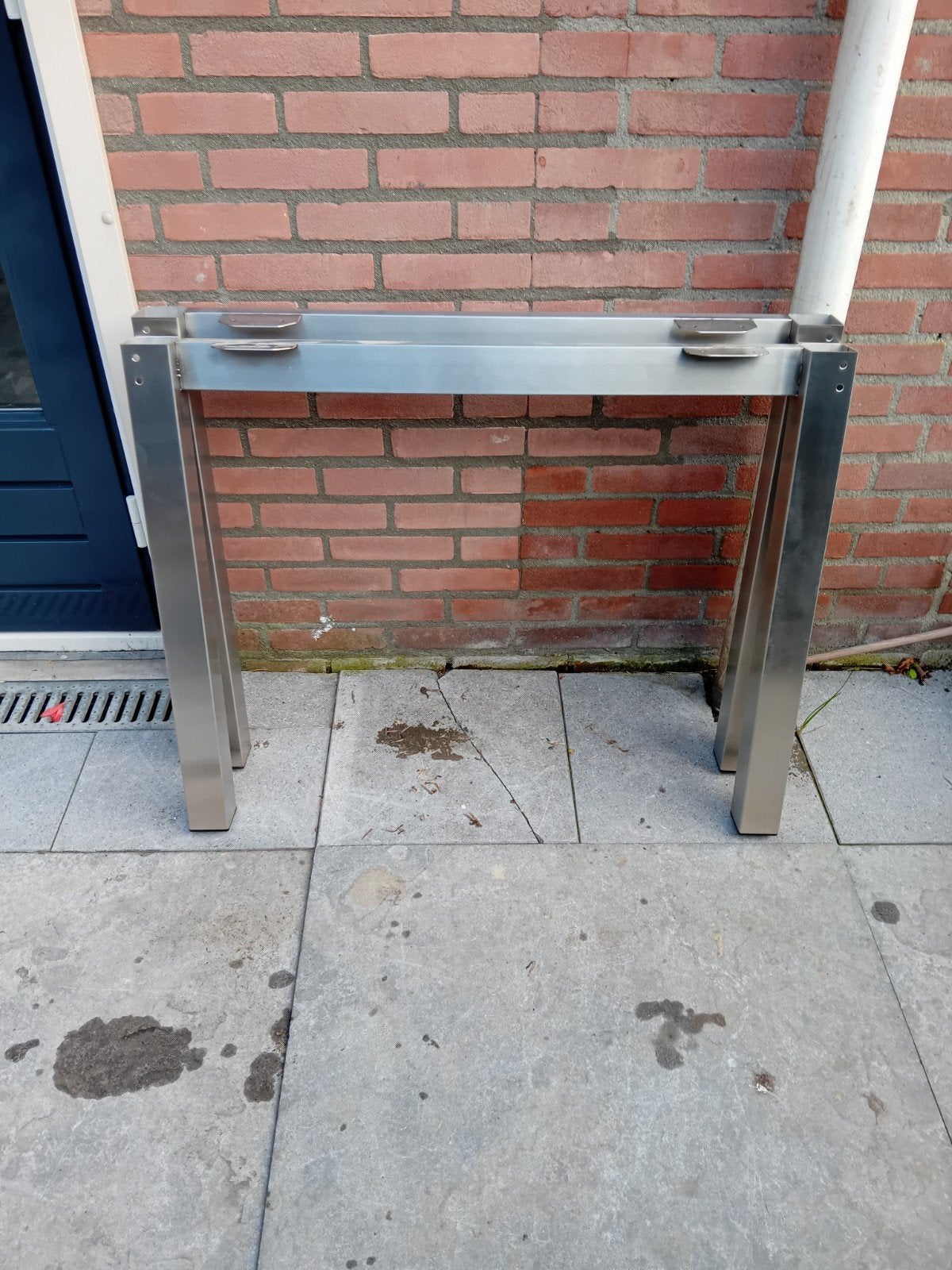 RVS Tafelpoten - Set van 2, Ophalen, Nieuw, Rechthoekig, Rvs