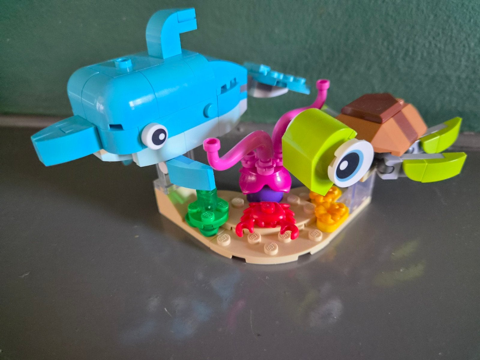 LEGO Creator 3in1 Dolfijn en Schildpad (31128), Ophalen of Verzenden, Gebruikt