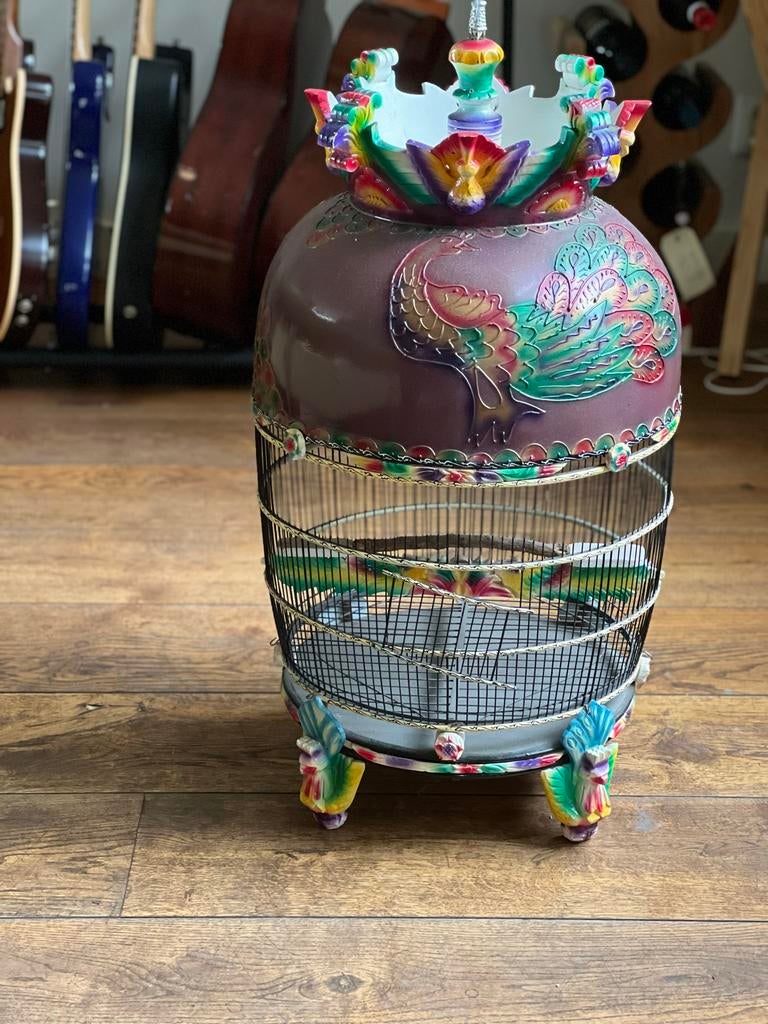Grote vintage vogelkooi, Antiek en Kunst, Curiosa en Brocante, Ophalen