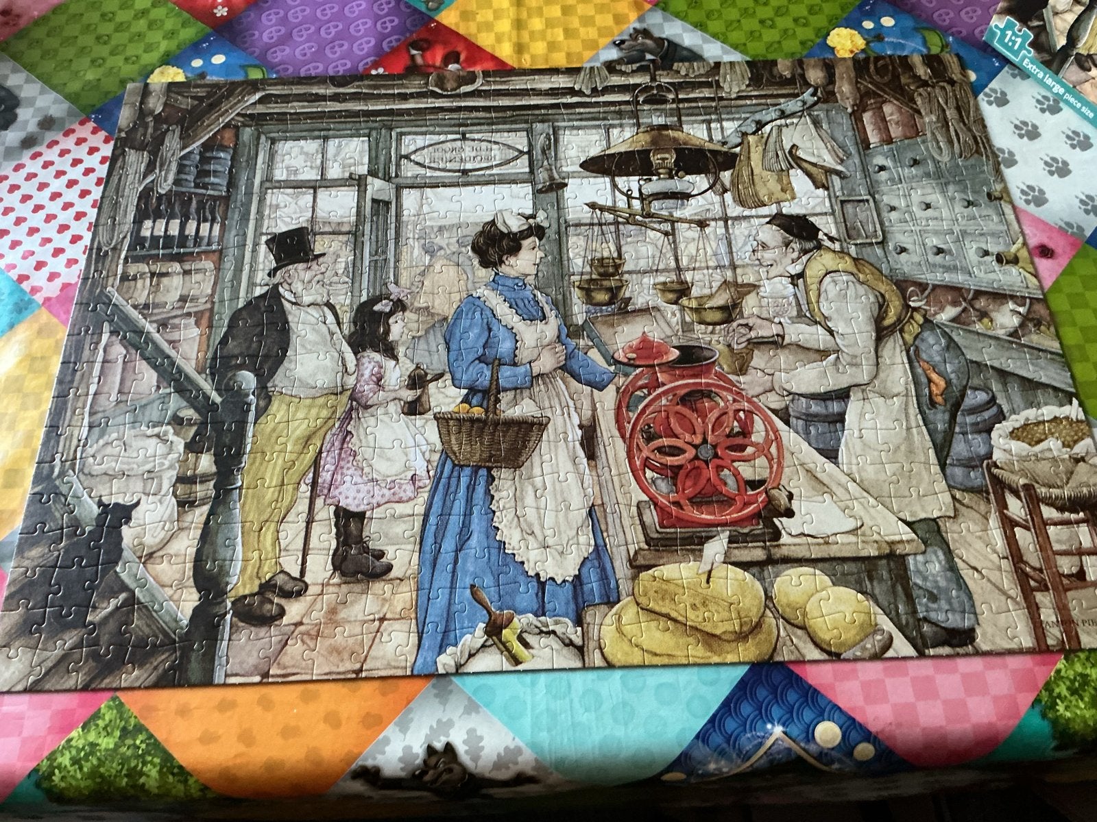 Jumbo Anton Pieck Puzzel 500XL - De Kruidenier, Ophalen of Verzenden, Minder dan 500 stukjes, Zo goed als nieuw, Legpuzzel