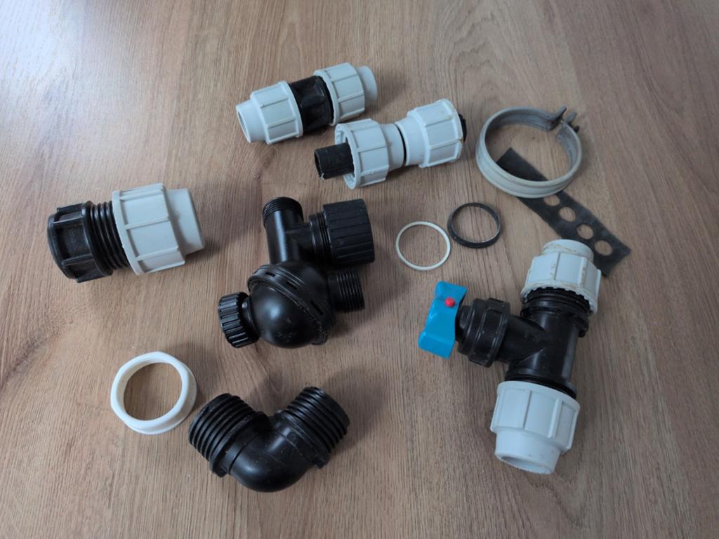 Diverse Tyleen koppelingen, Overige materialen, Gebruikt, Overige typen, Minder dan 2 meter
