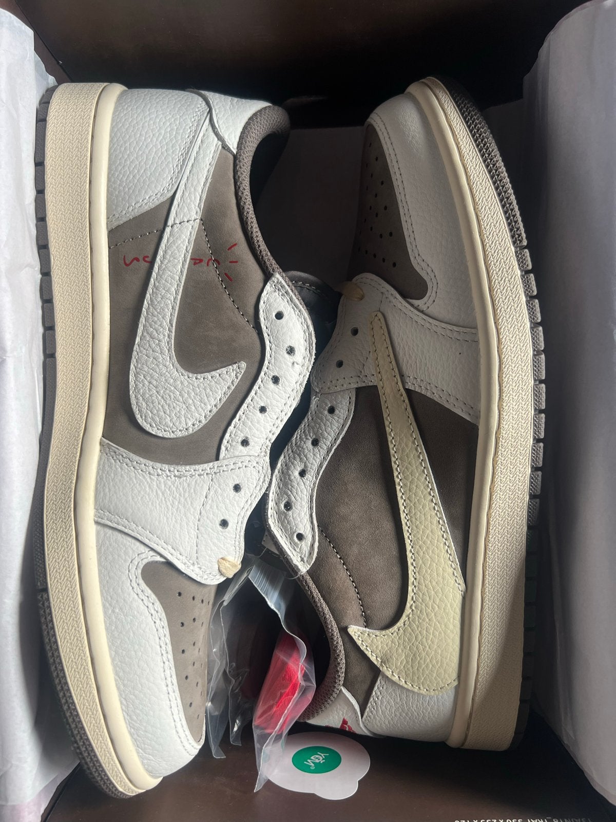 Nike Air Jordan 1 Low Travis Scott Reverse Mocha, Ophalen, Bruin, Nieuw, Sneakers of Gympen