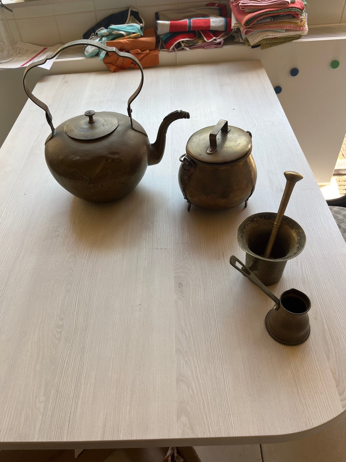 Antieke Koperen Keukenset, Antiek en Kunst, Antiek | Koper en Brons, Ophalen, Koper
