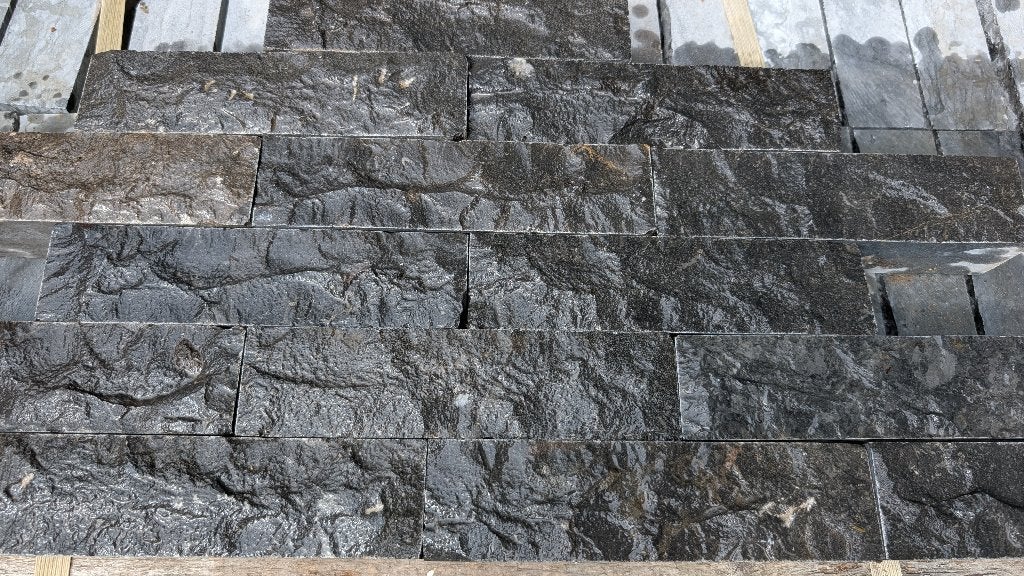 Nieuw! 40 m² Gekloven Blauwe Hardsteen Klinkers (20x5x5 cm), Ophalen, Klinkers, Nieuw, Natuursteen