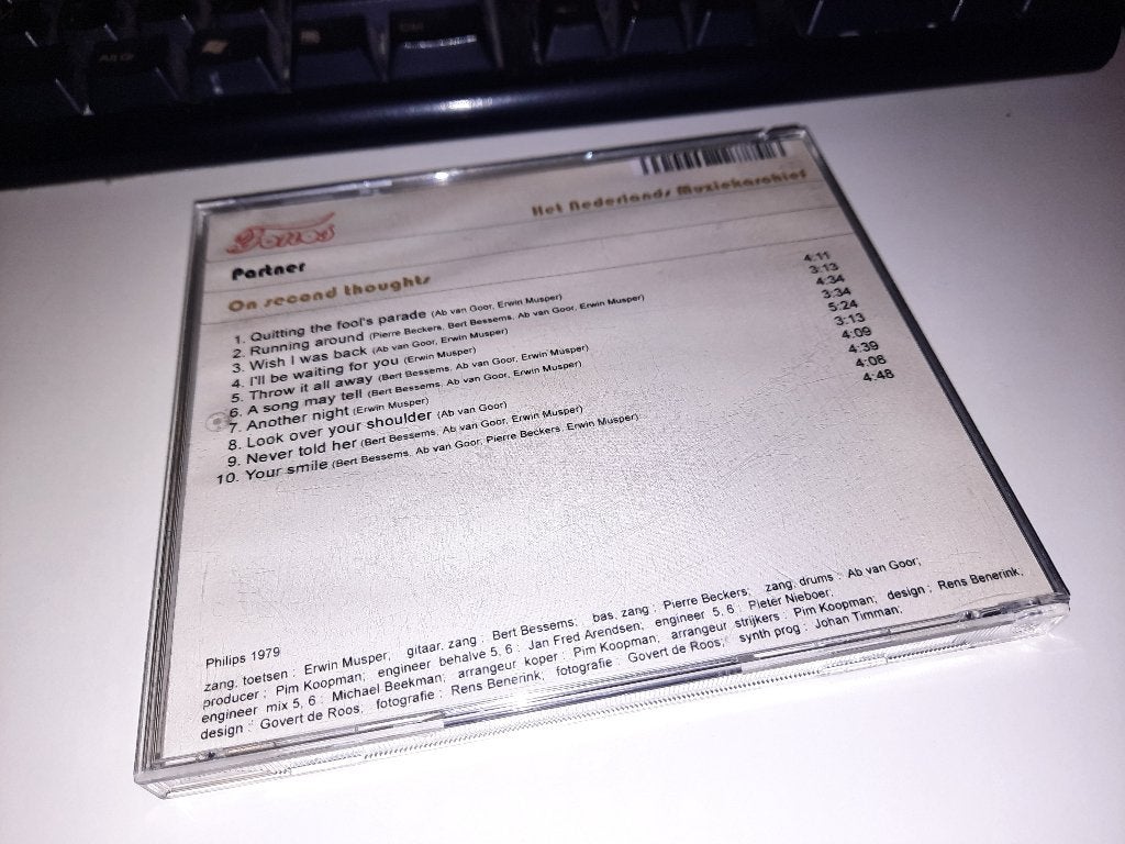CD MEGA RARE FONOS Partner – On Second Thoughts, Cd's en Dvd's, Ophalen, Zo goed als nieuw, Poprock