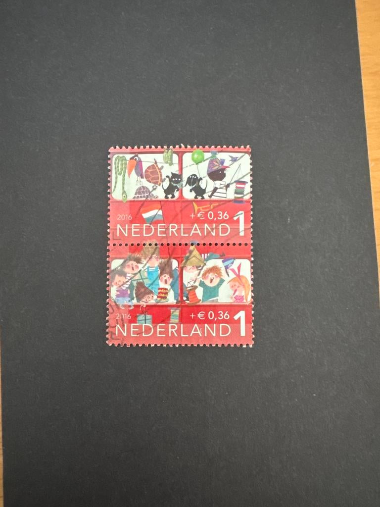 Nederlandse Postzegels 2016 - Kinderpostzegels, Ophalen of Verzenden, Na 1940, Gestempeld