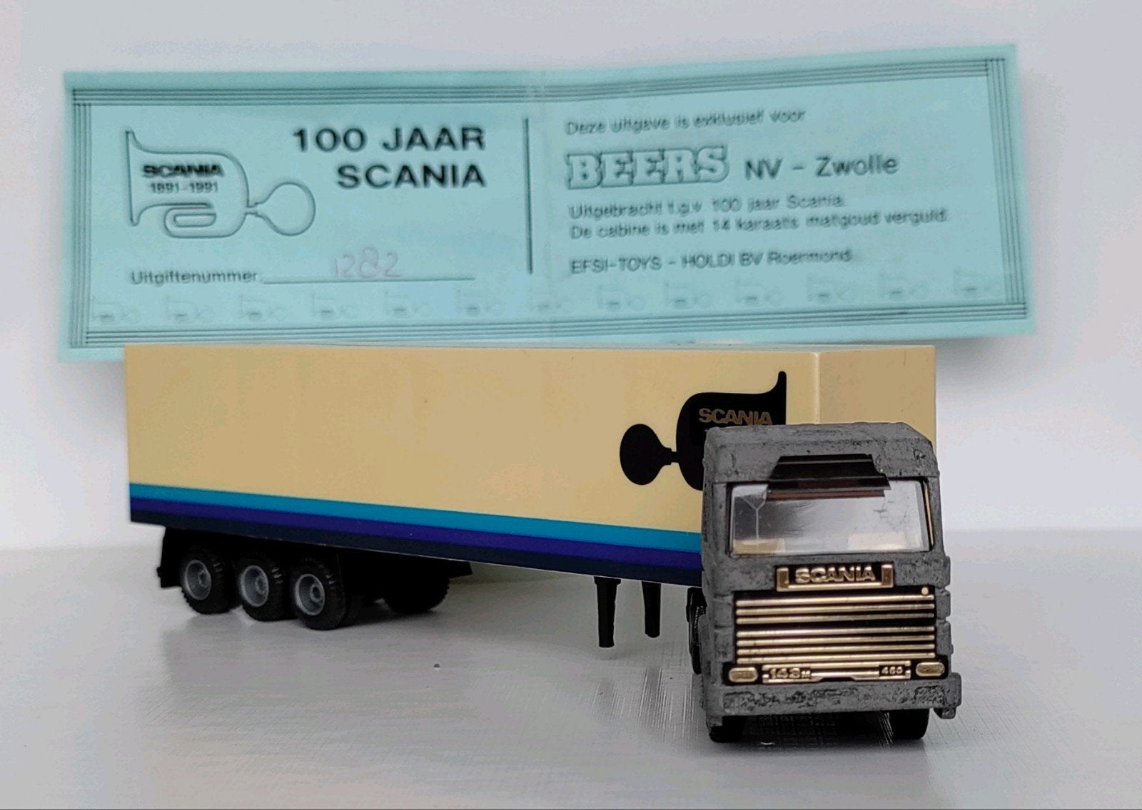 EFSI  Scania 100 Jaar Jubileum - Exclusieve Uitgave, 1:87, Ophalen of Verzenden, Zo goed als nieuw, Truck, Overige merken