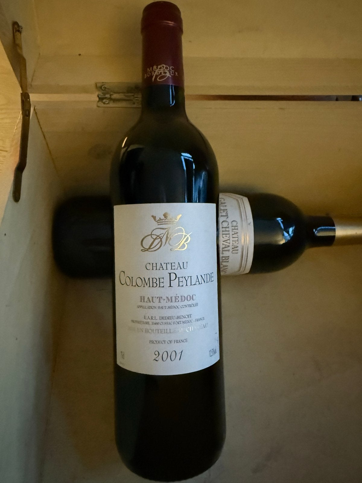 Chateau Colombe Peylande Haut-Médoc 2001 Rode Wijn, Ophalen of Verzenden, Gebruikt, Frankrijk, Rode wijn