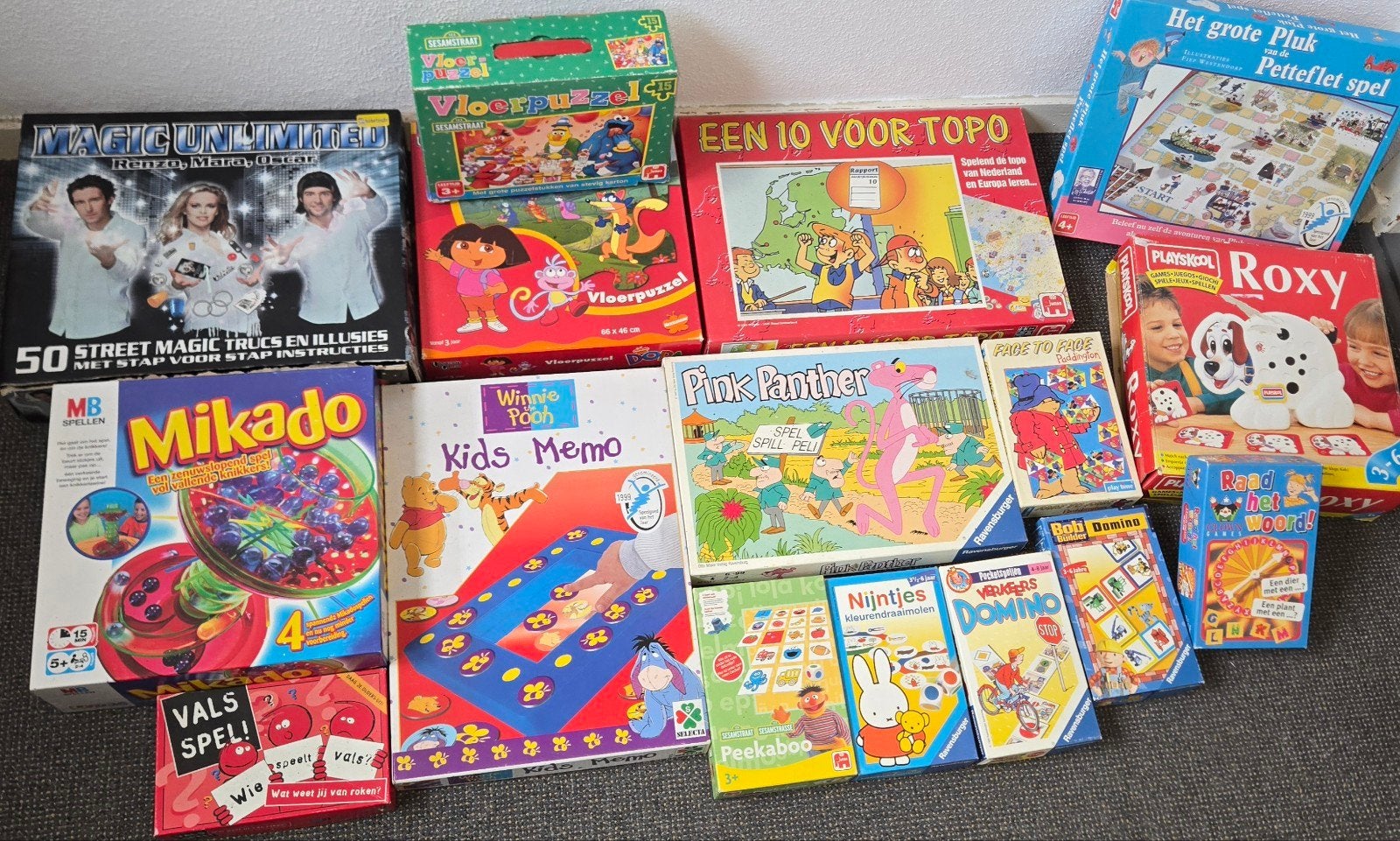 Grote collectie bordspellen en kinderspellen, Ophalen of Verzenden