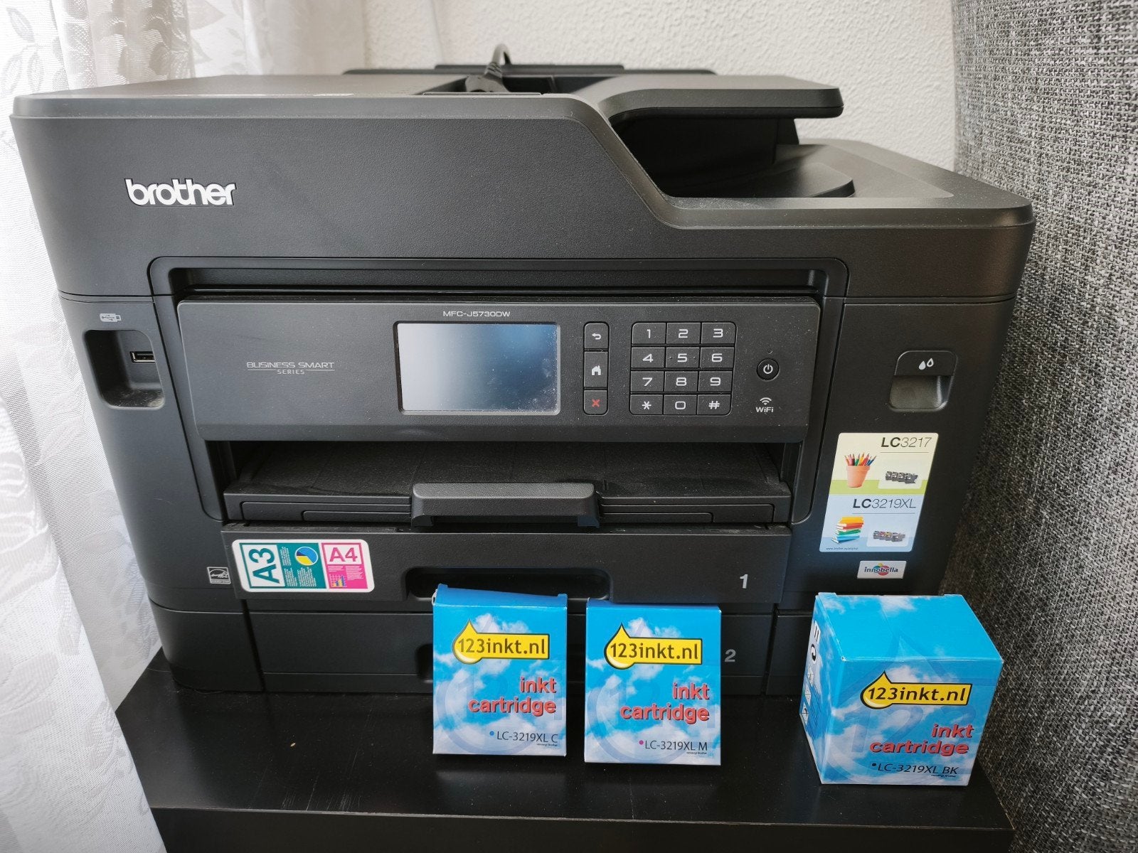 Brother MFC-J735DW All-in-one Inkjetprinter met Wi-Fi, Computers en Software, Printers, Ophalen, Kleur printen, Inkjetprinter