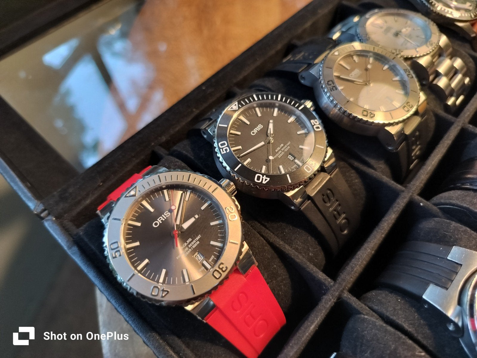 Prachtige Oris Horloge collectie: Aquis, 65 Diver en meer, Overige merken, Staal, Gebruikt, Staal