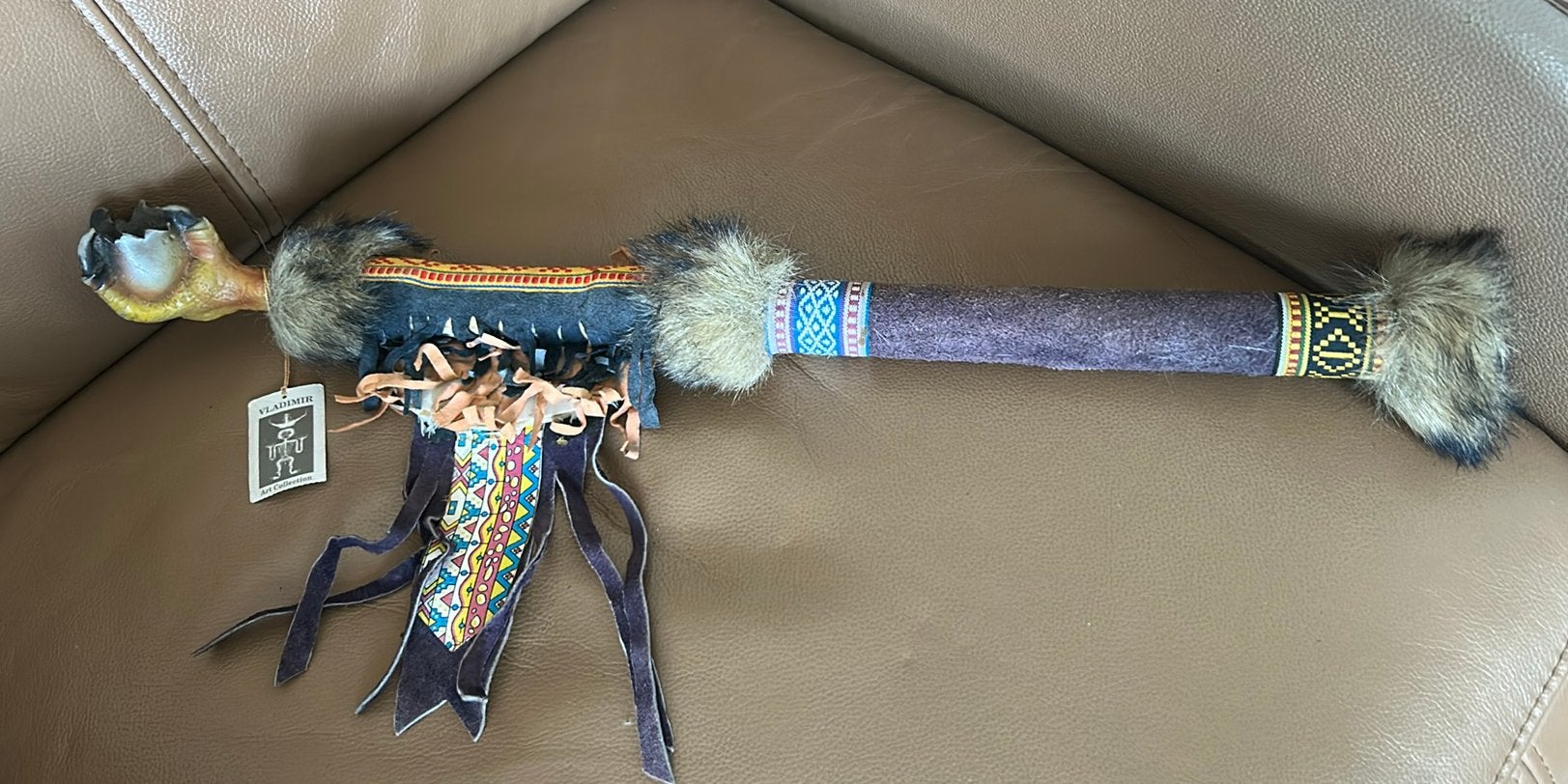 Native indianen vredespijp, Antiek en Kunst, Ophalen