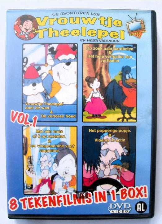 Vrouwtje Theelepel - deel 1 (originele dvd'), Europees, Gebruikt, Tekenfilm, Alle leeftijden