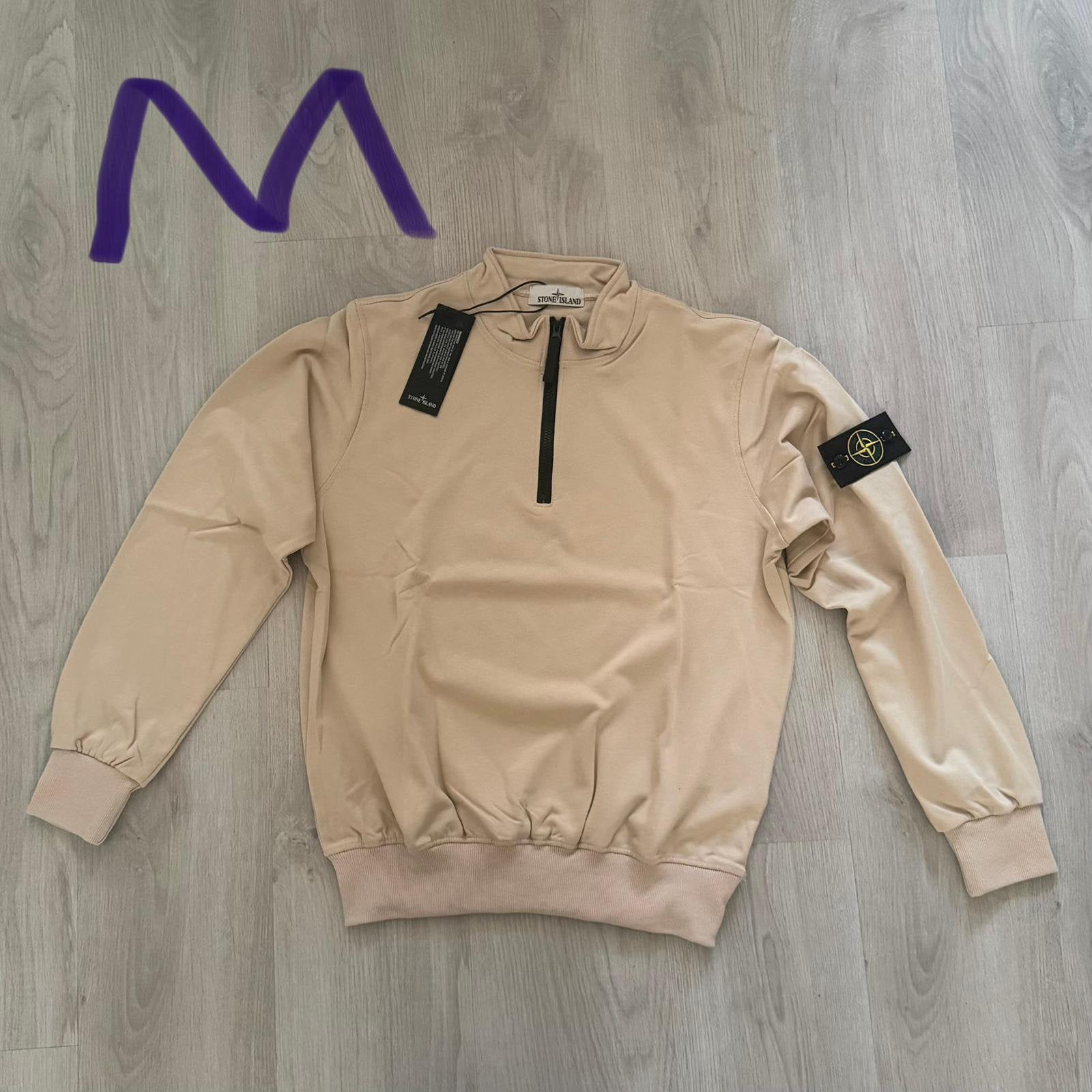 Stone Island - Half Zip - Beige - M, Ophalen of Verzenden, Nieuw, Maat 48/50 (M), Beige