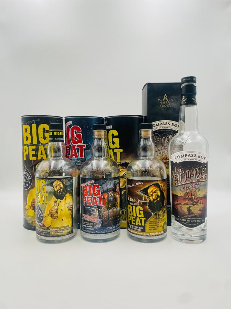 Big Peat Whisky Flessen - Diverse Uitgaven, Ophalen of Verzenden, Zo goed als nieuw, Overige gebieden, Overige typen