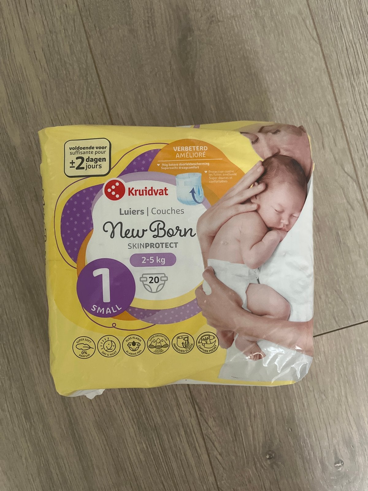 Kruidvat New Born Luiers Maat 1 (2-5 kg) - 20 stuks, Ophalen, Nieuw