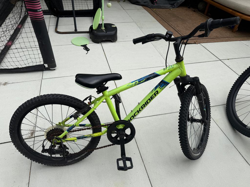 Rockrider ST500 geel groen 20 inch, Fietsen en Brommers, Fietsen | Mountainbikes en ATB, Minder dan 45 cm, Ophalen, Gebruikt, Overige merken
