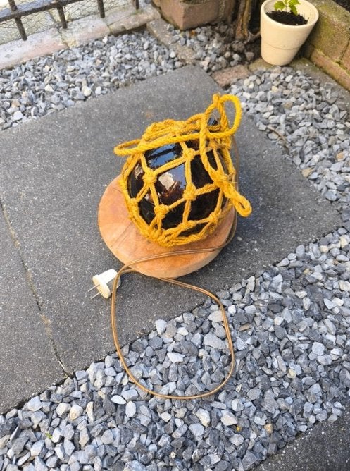 Vintage visdobber lamp jaren ’60, Ophalen of Verzenden