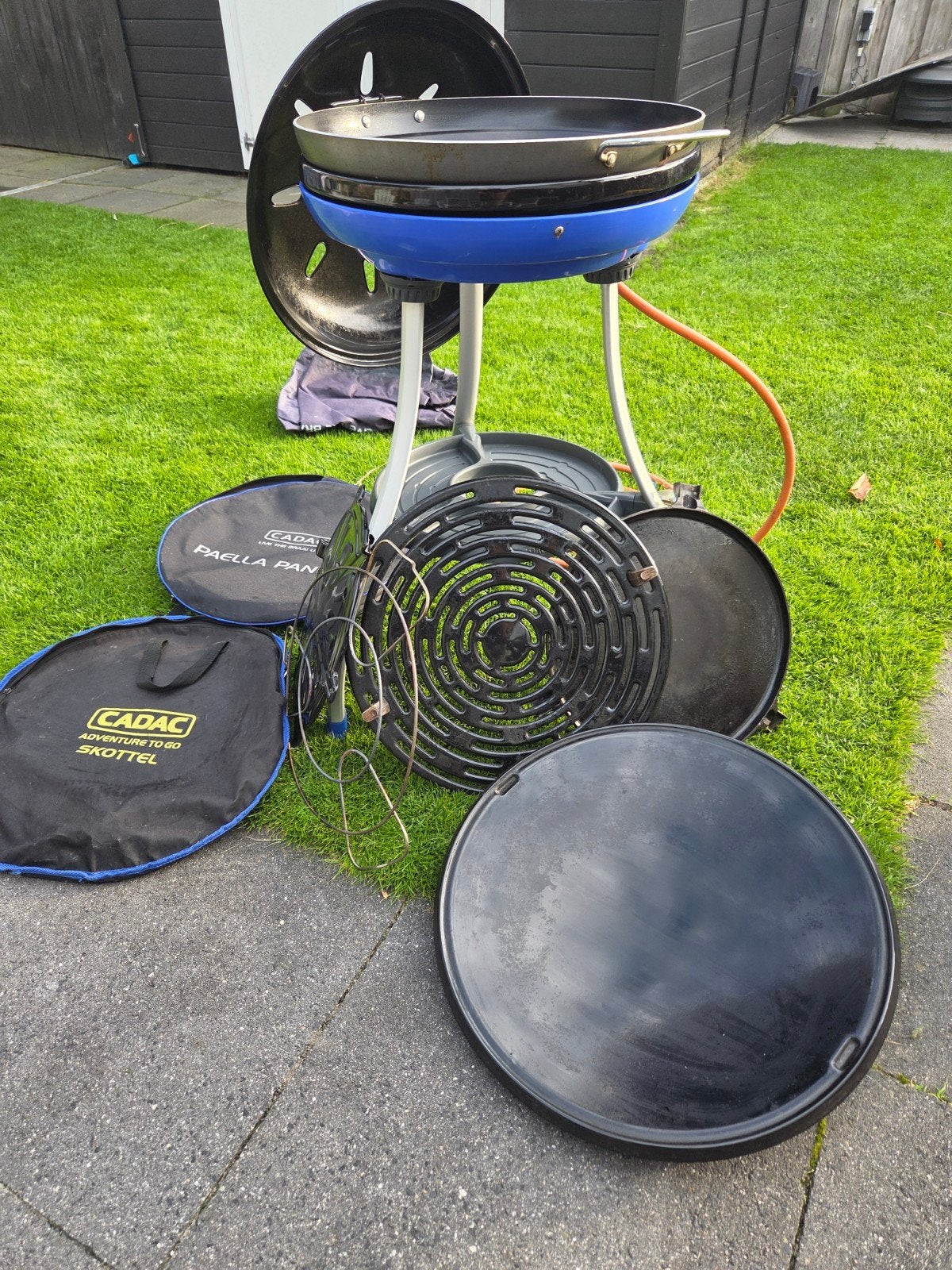 Cadac Skottelbraai met Paella Pan en accessoires, Ophalen, Gebruikt