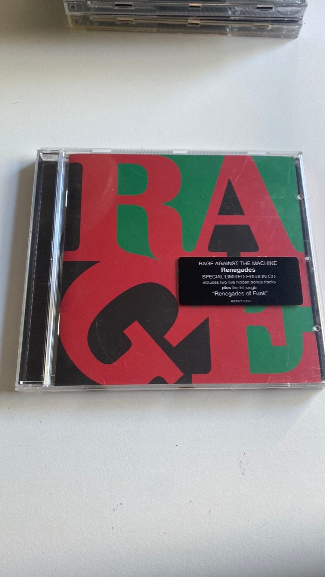 Cd rage against the machine, renegades, Ophalen of Verzenden, Zo goed als nieuw, Poprock