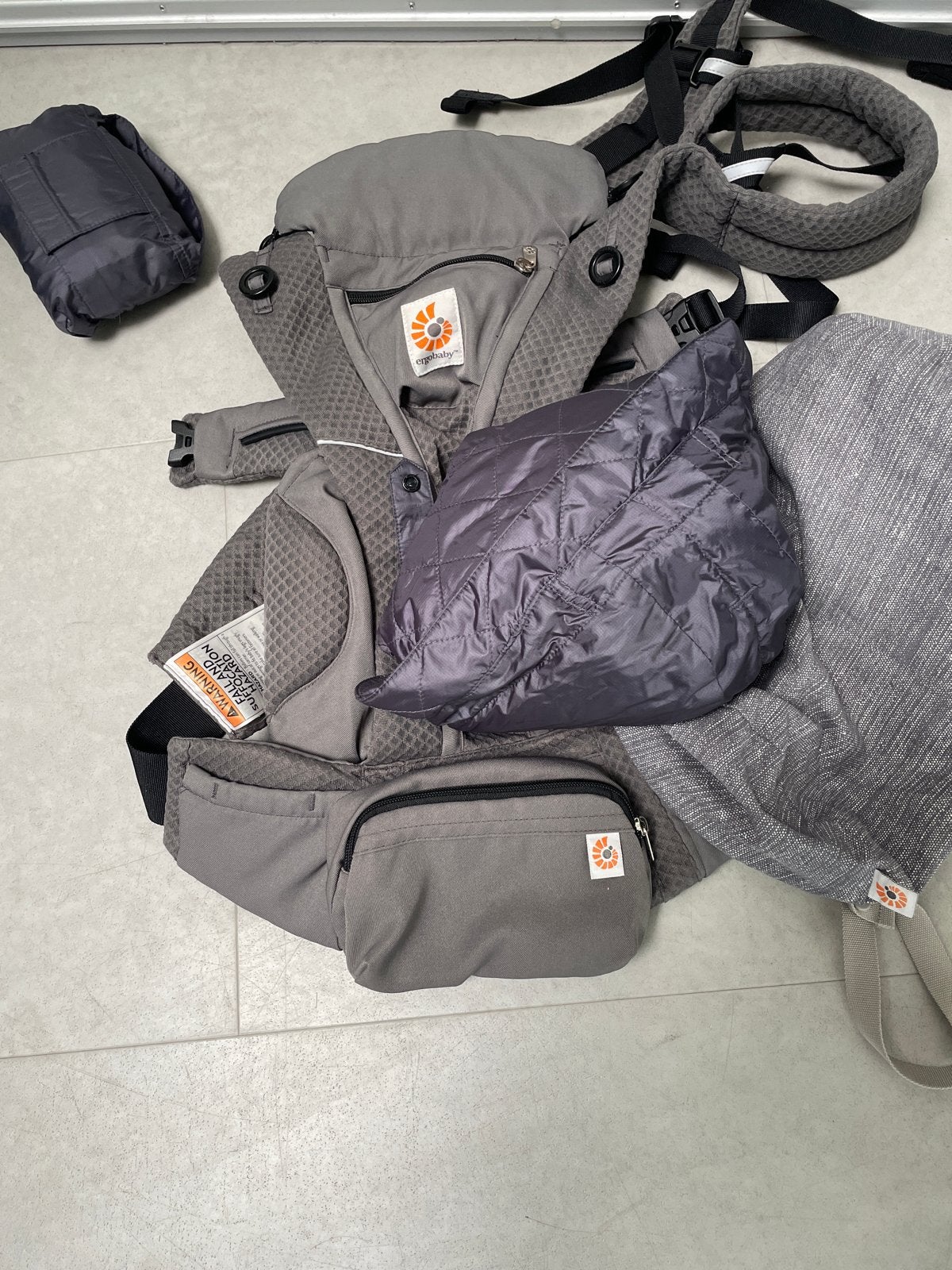 Ergobaby Draagzak Omni 360 met winterhoes en regenhoes!, Kinderen en Baby's, Overige merken, Ophalen of Verzenden, Zo goed als nieuw