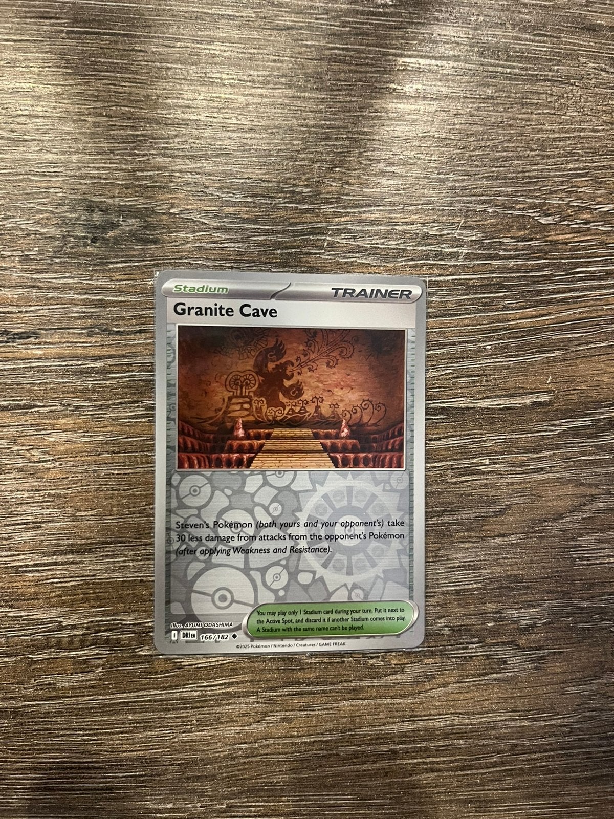 Granite Cave DRI 166/182 reverse holo, Ophalen of Verzenden, Zo goed als nieuw