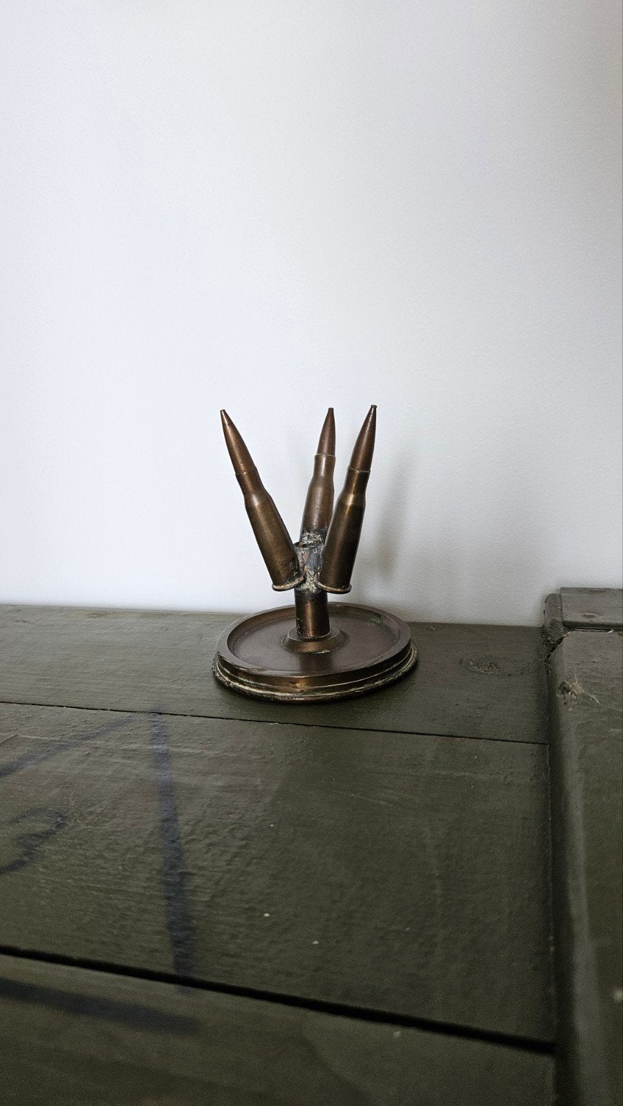 Trench Art met kogels, Verzamelen, Ophalen of Verzenden, Kunstobject