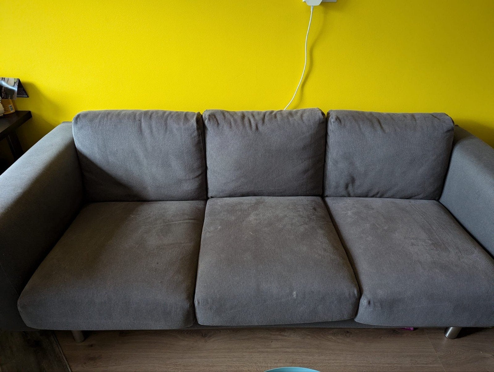 Comfortabele IKEA Norsborg grijs, Ophalen, Gebruikt, Driepersoons, 75 tot 100 cm