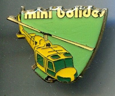 Mini bolides koper helikopter PIN ( BLAD2_237), Verzenden, Zo goed als nieuw, Merk, Speldje of Pin