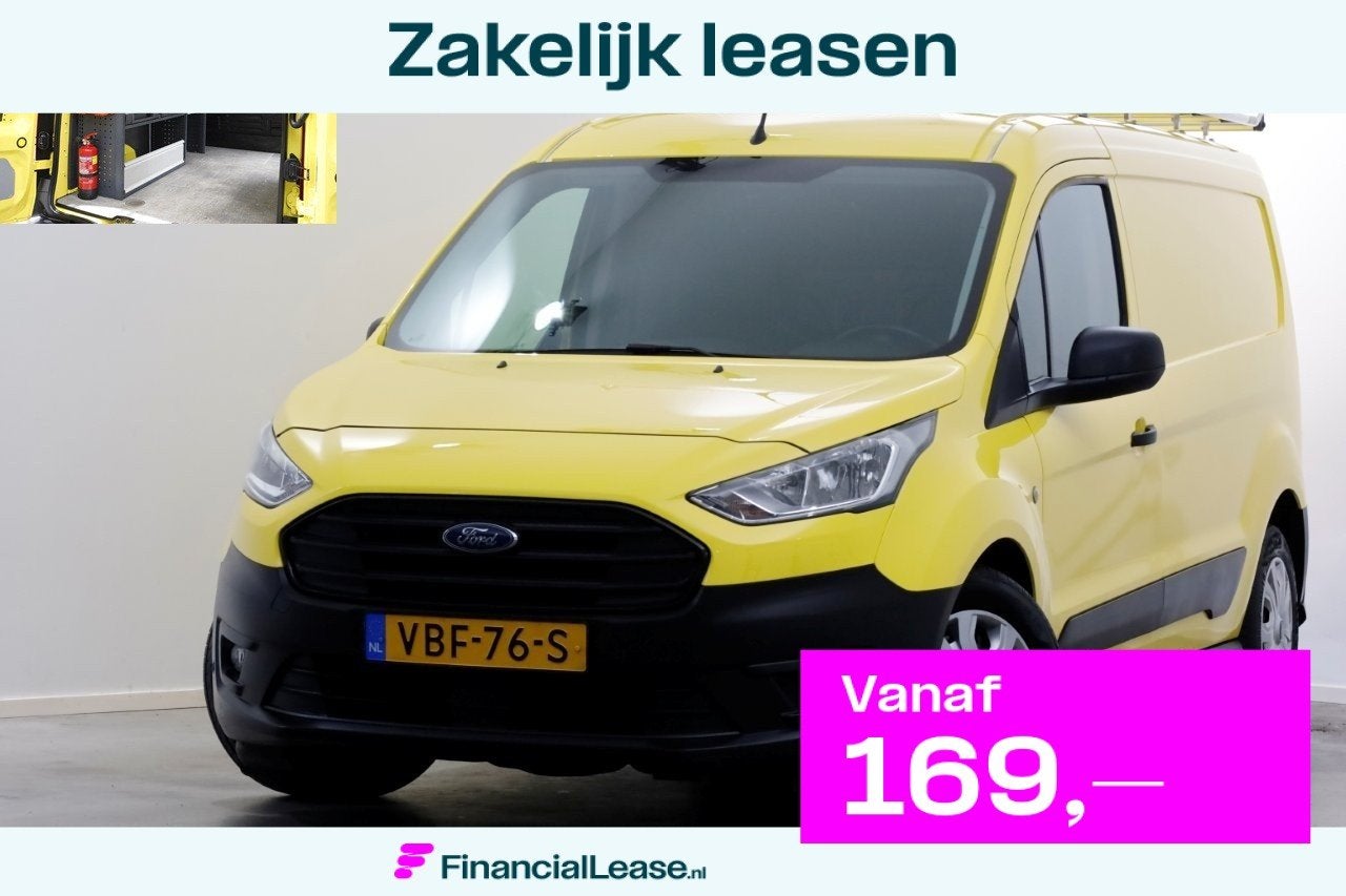 Ford Transit Connect 1.5 EcoBlue 100pk L2 Airco/Inrichting/I, Auto's, Bestelauto's, Bedrijf, Lease, Financial lease, ABS, Airbags