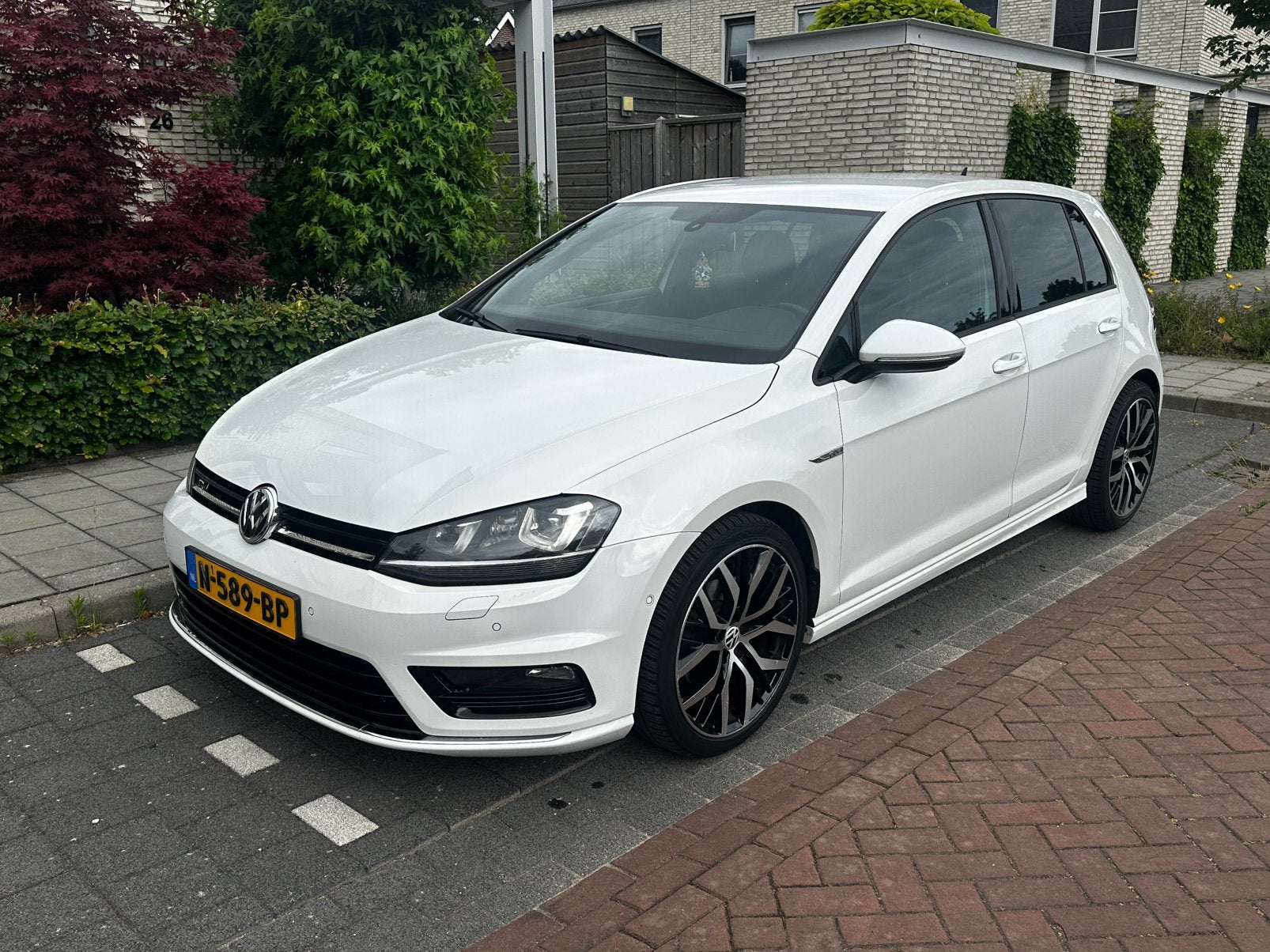 VW Golf | RLINE | 1.2 TSI | 105PK, Auto's, Stof, Zwart, 4 cilinders, Wit